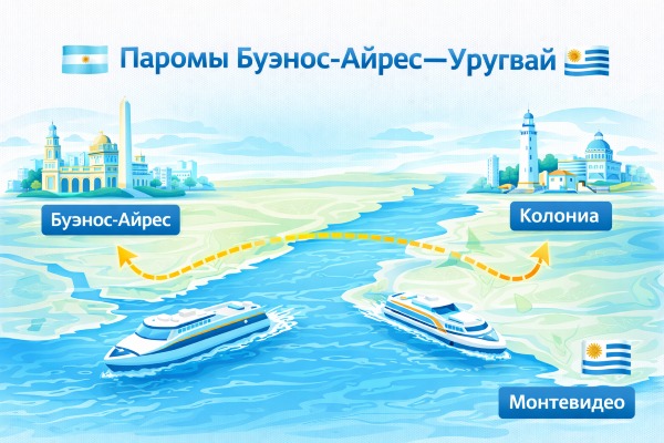 Паром Монтевидео - Буэнос-Айрес